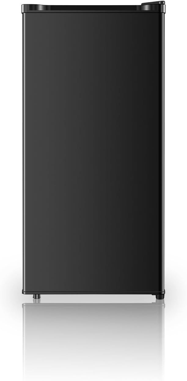 3.1 Cu.Ft Mini Fridge with Freezer, Single Door Mini Refrigerator, 5 Settings Temperature Adjustable, Compact Refrigerator for Apartment,Dorm, Office, Bedroom - Image 2