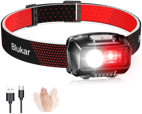 Blukar LED Headlamp Rechargeable, 2000L Super Bright Headlight Flashlight by Blukar