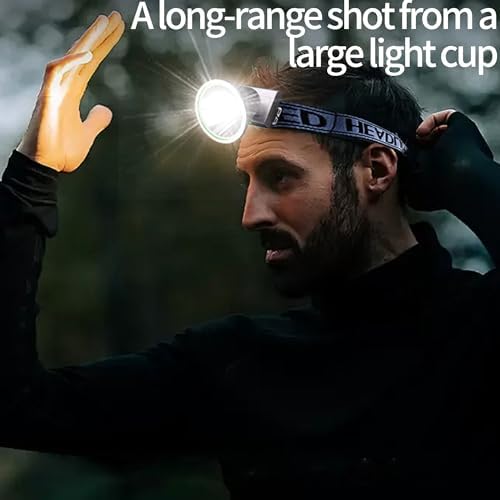 LED Headlamp Separate Design Outdoor Headlamp Waterproof Rechargeable Long Range Headlamp Suitable for Camping Hiking Hunting - Image 4