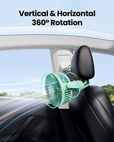 Gaiatop Mini Portable Stroller Fan, Small Clip on Fan 3 Speed Rechargeable - Image 6