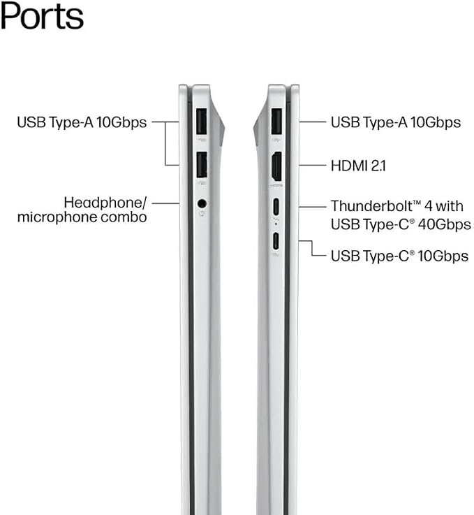 HP OmniBook X Laptop: 17.3" FHD Touch • Intel Core Ultra 7 256V • 16 GB DDR5 SDRAM • 512 GB NVMe SSD • Win11 Home (Renewed) - Image 4