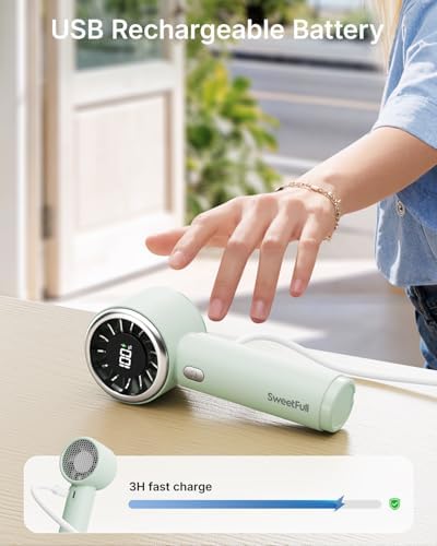SWEETFULL Portable Handheld Fan, Mini Rechargeable Personal Hand Fan - Image 5