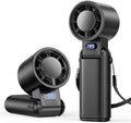 Portable Handheld Turbo Fan, 1-199 Speed Adjustable, Dark Black by Deyhoc