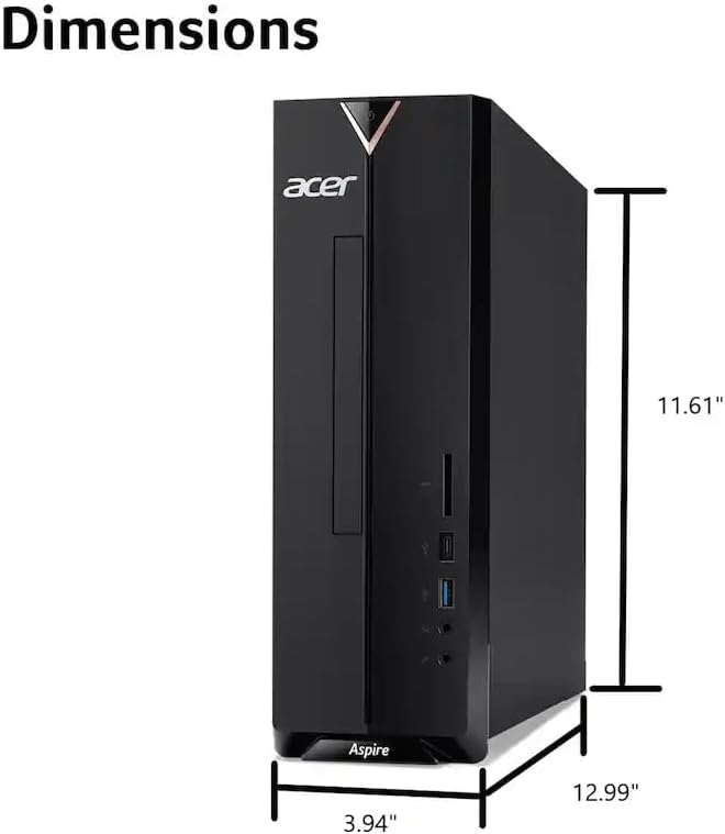 Acer Aspire SFF 8L Desktop Computer | Intel Multi-Core CPU | 16GB DDR4 RAM, 1TB SSD | WiFi 6E | Intel UHD Graphic | Wired Keyboard & Mouse, Lifetime Office 365 for The Web - Image 3