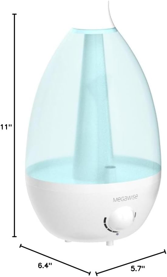 MegaWise Ultrasonic Cool Mist Humidifier SK7620 - 1.5L Capacity, Whisper-Quiet Operation, Adjustable Mist Output, Auto Shut-Off - Ideal for Home, Office, Baby Room, and Bedroom - Image 9