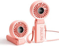 JISULIFE Portable Handheld Fan Life7: 3-in-1 Hand, Desk & Neck Fan-Pink by LivechillStaycool