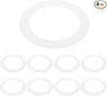PATIKIL 3.8" ID 5.2" OD Plastic Trim Ring, Translucent Matte White by PATIKIL