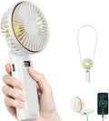 TUNISE Portable Handheld Fan, Portable Fan Rechargeable, 4000mAh, 180° Adjustable, 6 Speed Wind, Display Electricity in Real Time, USB Rechargeable Foldable F an, Quiet Personal Fan with Power Bank by TUNISE