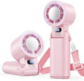Portable Handheld Turbo Fan, 1-199 Speed Adjustable, Pink by Deyhoc