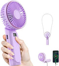 TUNISE Portable Handheld Fan, 4000mAh, 180 Adjustable, 6 Speed Wind, USB Rechargeable Foldable Fan with Real-Time Electricity Display by TUNISE