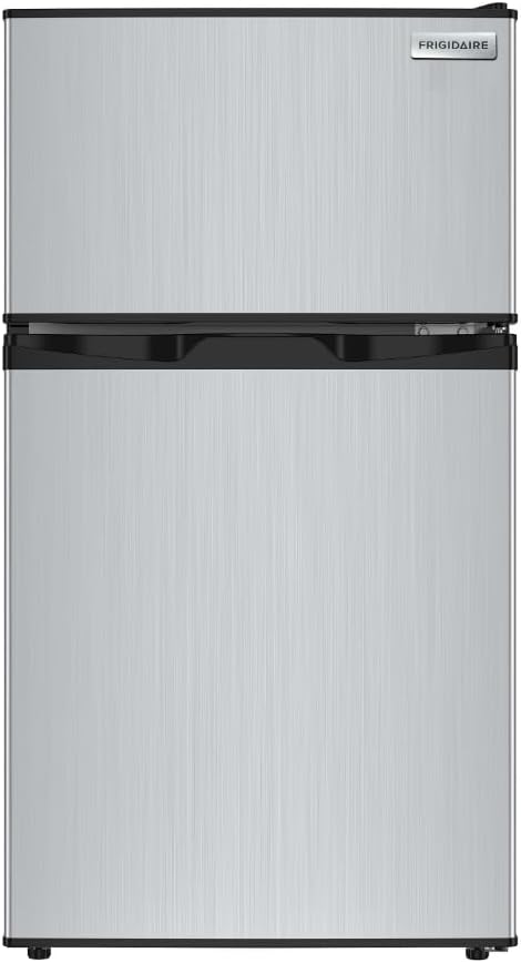 Frigidaire 3.2 Cu Ft Double Door Top Freezer Refrigerator, Stainless - Image 3