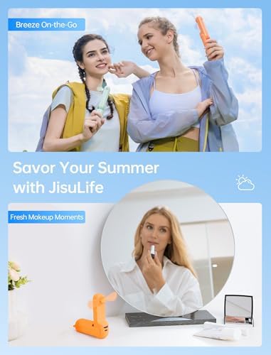 JISULIFE 3 IN 1 Portable Fan with Power Bank & Flashlight Featured - Image 6