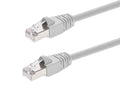 Monoprice Cat6A 7ft White Patch Cable Double Shielded 26AWG 10G Pure Bare by Monoprice