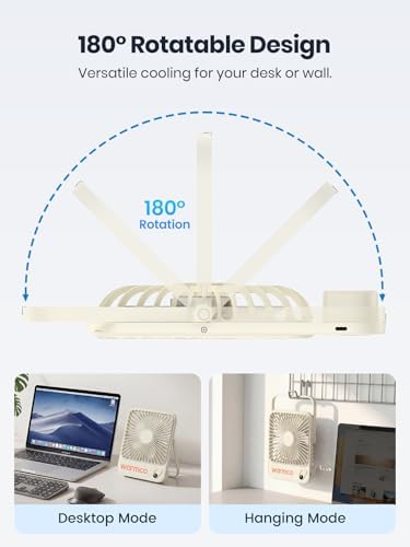 Warmco D3 Portable Travel Fan 10000mAh, Ultra-Slim, 24H Runtime - Image 6