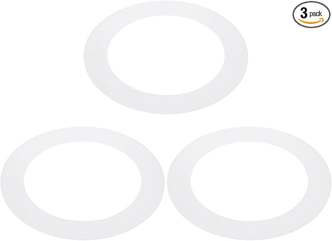 PATIKIL 5.9" ID 8.1" OD Plastic Trim Ring, Translucent Matte White by PATIKIL