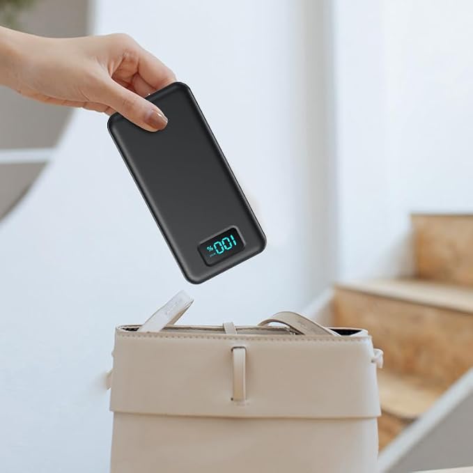 Portable Charger for iPhone with Built in Cables & Wall Plug,10800mah Travel Essentials Power Bank,4 Output LCD Display External Battery Pack Phone Charger for iPhone 17/16/15/14,Galaxy,Android etc - Image 9