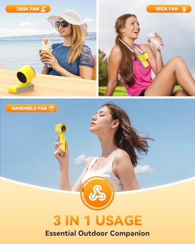 PlayHot Portable Handheld Turbo Fan, Travel Essentials, Gifts for Women/Men - Image 3