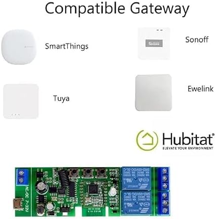 Zigbee 2 Channel 5V 12V Smart Relay Switch, Adjustable Self Lock and Momentary - Image 5