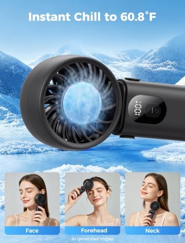 Aecooly Mighty Portable Handheld Fan with Cooling Plate | 20H Max Cooling - Image 3