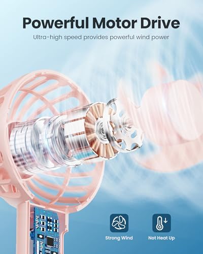 Gaiatop Mini Portable Fan, Small Personal Handheld Fan,Rechargeable - Image 3