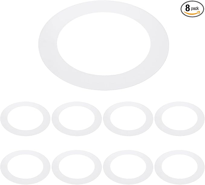 PATIKIL 6.3" ID 8.7" OD Plastic Trim Ring, Translucent Matte White by PATIKIL