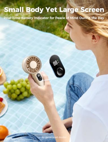 Aecooly Mighty Portable Fan, Powerful Handheld Fan, USB Rechargeable - Image 6