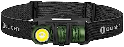 OLIGHT Perun 2 Mini Headlamp Rechargeable, 1100 Lumens, Red Light, OD Green by OLIGHT