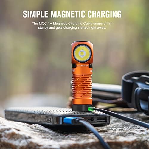 OLIGHT Perun 2 Mini Headlamp Rechargeable, 1100 Lumens, Red Light, Orange - Image 6