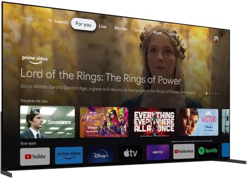 Sony BRAVIA XR A95L 77 inch QD-OLED 4K HDR Smart TV with Google TV XR77A95L Bundle with Samsung 3.0ch All-in-One Soundbar, 2X HDMI Cable and Deco Gear Home Theater Beginner's Guide - Image 4