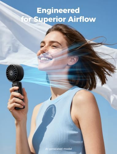 Aecooly Mighty Portable Handheld Fan | 20H Max Cooling | 3 Flexible Modes - Image 3