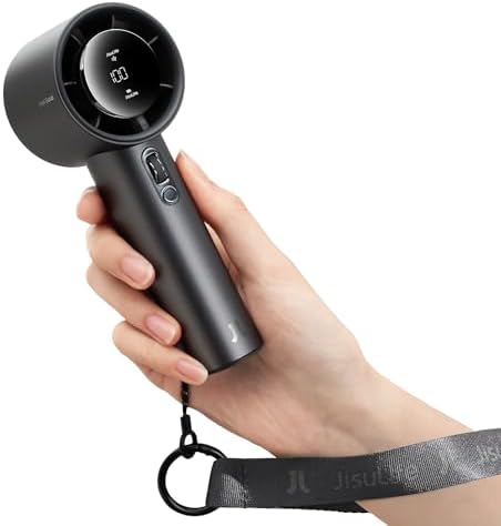 JISULIFE Handheld Fan Pro1S - Next-Gen Airflow: Up to 40H Runtime by LivechillStaycool