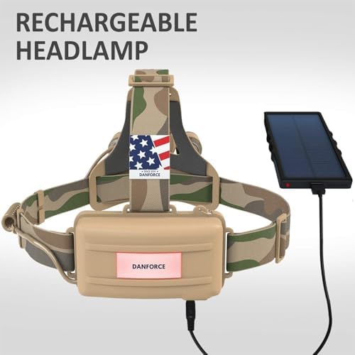 DanForce Headlamp. USB Rechargeable LED Head Lamp. Ultra Bright LUMINUS 1080 Lumen Headlamp Flashlight + Red Light. HeadLamps for Adults, Camping, Outdoors & Hard Hat Light. Zoomable IPX54 Headligh - Image 6