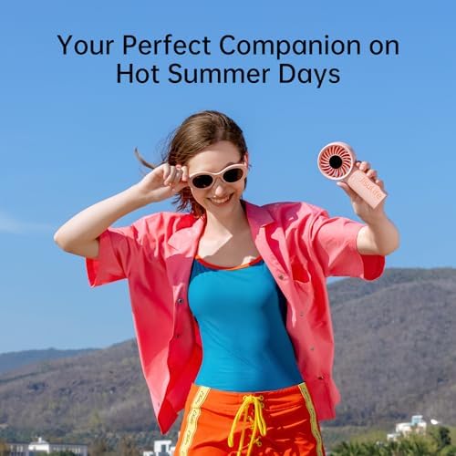 JISULIFE Handheld Portable Fan, 3600mAh Stronger and Longer-Lasting Battery - Image 6