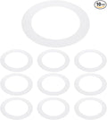 PATIKIL 5" ID 7.5" OD Plastic Trim Ring, Translucent Matte White by PATIKIL
