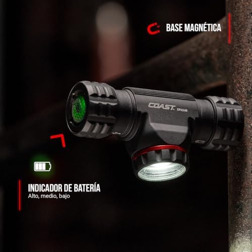 Coast XPH34R 2700 Lumen USB-C Rechargeable-Dual Power LED Headlamp with Pure Beam Twist Focus and Magnetic Base - Image 4
