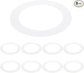 PATIKIL 4" ID 5.5" OD Plastic Trim Ring, Translucent Matte White by PATIKIL