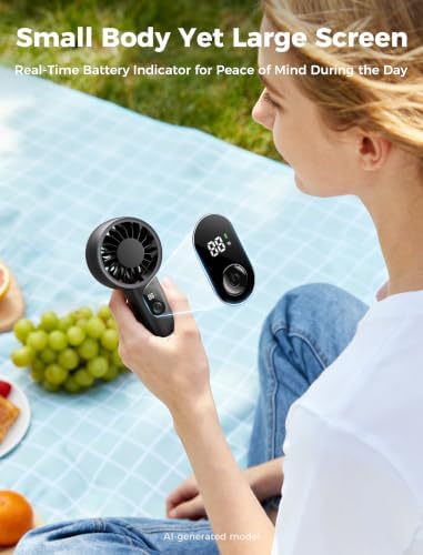 Aecooly Mighty Portable Fan, Powerful Handheld Fan, USB Rechargeable - Image 6