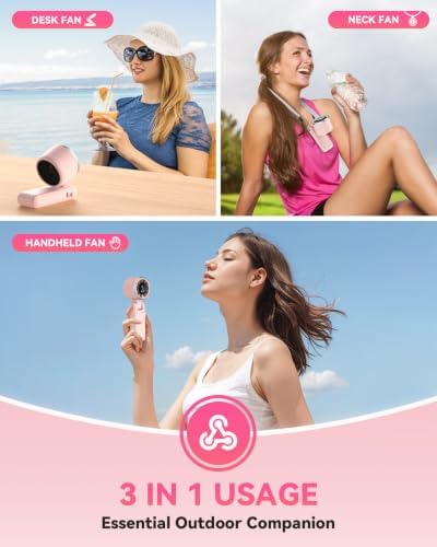 PlayHot Portable Handheld Turbo Fan, Travel Essentials, Gifts for Women/Men - Image 3