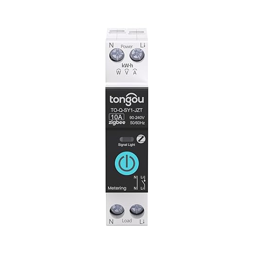 TONGOU ZigBee DIY Smart Switch 10A| DIN Rail Switch| 1P+N 90-240VAC| Real-time by TONGOU-Benefityourlife