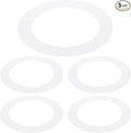 PATIKIL 4" ID 5.5" OD Plastic Trim Ring, Translucent Matte White by PATIKIL