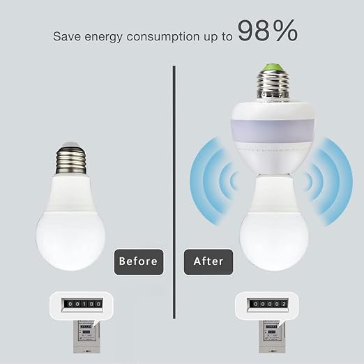 Smart Radar Motion Sensor Light Socket Adapter – E26/E27 Screw-in Add-On - Image 3