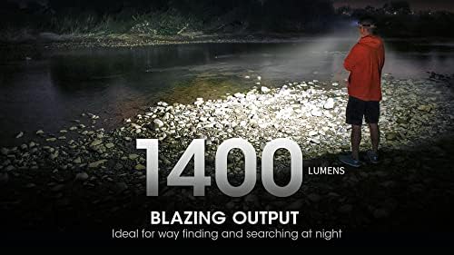 Nitecore NU43 Rechargeable Headlamp, 1400 lumens USB-C Bright Lightweight for Camping, Running, or Working, with Spotlight, Floodlight, Red Light, Including NitecoreS Sticker - Image 5