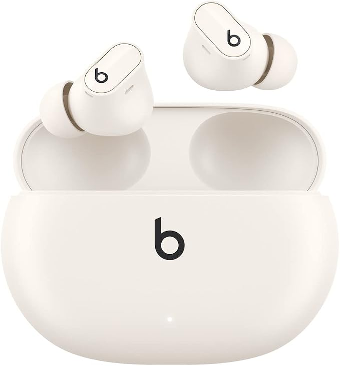 Beats Studio Buds + | True Wireless Noise Cancelling Earbuds, Enhanced Apple & Android Compatibility, Built-in Microphone, Sweat Resistant Bluetooth Headphones, Spatial Audio - Ivory | Noise cancellation and audio playback with 2 drivers, microphone an... by Beats