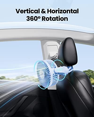 Gaiatop Mini Portable Stroller Fan, Small Clip on Fan 3 Speed Rechargeable - Image 6