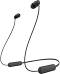 Sony WI-C100 Wireless in-Ear Bluetooth Headphones with Built-in Mic, Black | Up to 25 Hrs of Battery, Clear Hands-Free Calling, Easy Button Operation, Flexible Neckband, IPX4 Water Resistant by Unknown