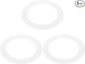 PATIKIL 3.6" ID 5" OD Plastic Trim Ring, Translucent Matte White by PATIKIL