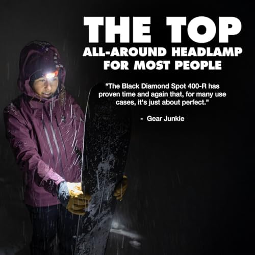 BLACK DIAMOND Spot 400-R Headlamp, Rechargeable, Dimmable, Waterproof, Azul - Image 6