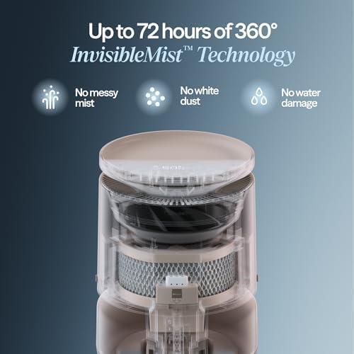 BLUEAIR Room Humidifier - DreamWell - 72Hr Top-Fill Mist-Free InvisibleMist Technology Aroma Stone for Essential Oils and Soothing Mood Lighting - Quiet Operation for Bedroom and Home Use - Image 4