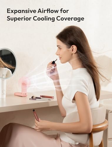 Aecooly Slim Portable Fan 2 Pack, Thin Handheld Fan, USB Rechargeable - Image 5