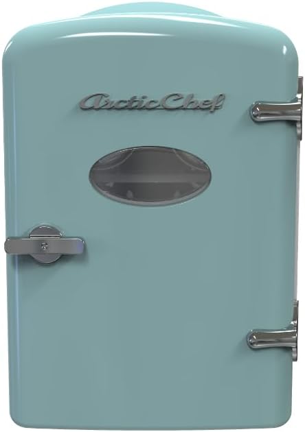 ARCTIC CHEF Compact refrigerators Multi Colors, Office Product, small meal cool, Beverage, Drinks (Blue) by ARCTICCHEF